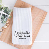 A Sweet Friendship Refreshes The Soul - Tea Towel