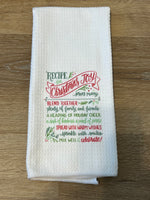 Recipe for Christmas Joy - Tea Towel