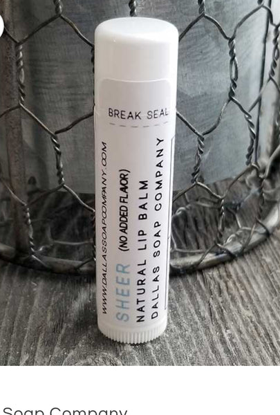 Sheer (Flavor Free) All Natural Lip Balm